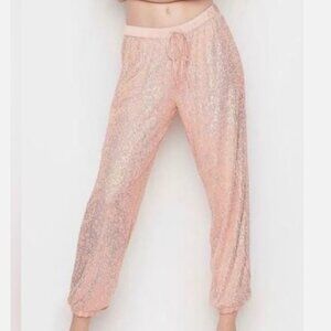 NWT: Victoria's Secret Bling Sequin Lounge Jogger Pajama Pants - Size Medium